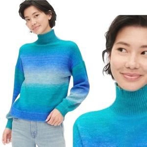 GAP Ombré wool blend colorblock sweater